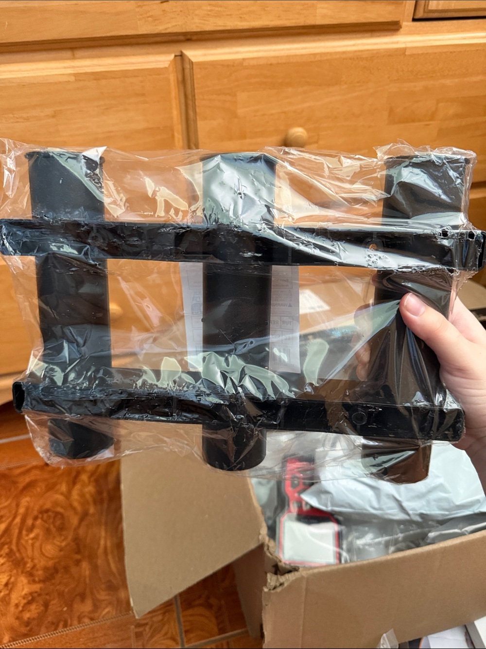 Black Plastic Organizer Rack - 3-Slot